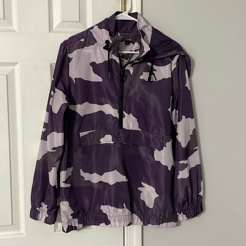 Purple camo windbreaker 💜